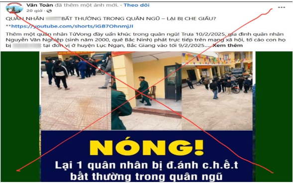 Th ông tin vụ việc quân nhân Nguyễn Văn Nghiệp t u v o ng