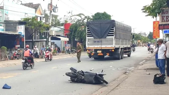 Từ TPHCM lên Bình Dương thăm bạn, cô gái bị tai nạn tử vong