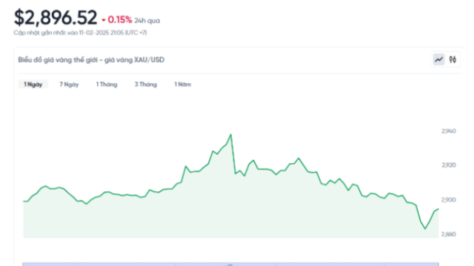Giá vàng hôm nay 12/2/2025: