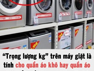 “Trọng lượng kg” trên máy giặt là tính cho quần áo khô hay quần áo ướt? Phải mất 20 năm tôi mới nhận ra