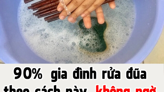 90% gia đình rửa đũa theo cách này, không ngờ lại mở đường mời virus, vi khuẩn vào cơ thể