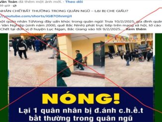 Thông tin vụ việc quân nhân Nguyễn Văn Nghiệp tử vong