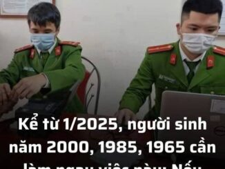 Kể từ 1/2025, người sinh năm 2000, 1985, 1965 cần làm ngay việc này: Nếu không sẽ bị phạt