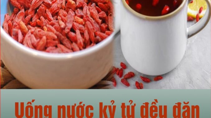 Uống nước kỷ tử đều đặn, cơ thể nhận được 7 lợi ích tuyệt vời пày