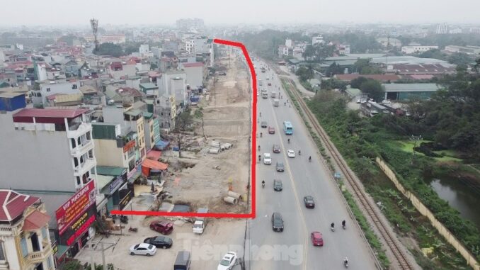 Cải tạo 4,8 km đường cửa ngõ Hà Nội 15 năm chưa xong