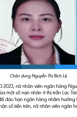 Nguyễn Thị Bích Lệ (30 tuổi).