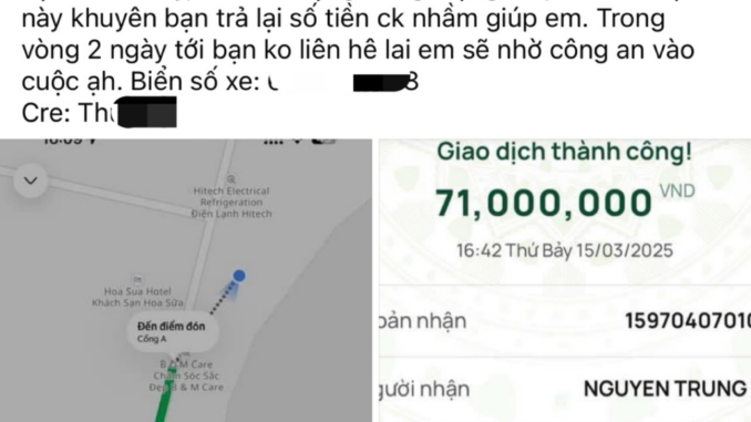 Nữ hành khách chuyển nhầm 71 ngàn thành 71 triệu đồng đã gặp tài xế xe Grab