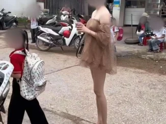 Dân tình phản ứng dữ dội vì bộ trang phục đi đón con của mẹ Thái Nguyên
