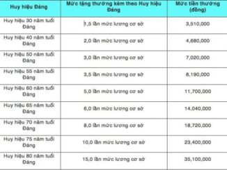 Người đủ 30 năm tuổi Đảng sẽ được tăng tiền thưởng?