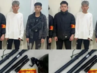 Nhóm thanh niên mua gậy cao su, dùi cui điện giả danh 141 đi tuần tra