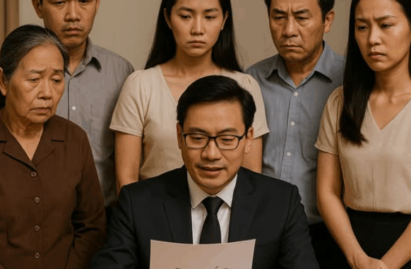 Sau đám tang của bố, luật sư đến để công bố di chúc, ai cũng tưởng phần tài sản chia đã rõ ràng. Nhưng… Sau đám tang của bố, luật sư đến để công bố di chúc, ai cũng tưởng phần tài sản chia đã rõ ràng. Nhưng…