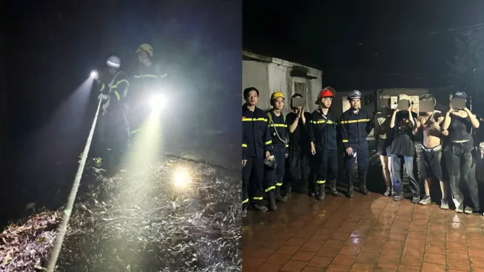 Hà Nội: 5 người mắc kẹt trên đỉnh núi Hàm Lợn Hà Nội: 5 người mắc kẹt trên đỉnh núi Hàm Lợn
