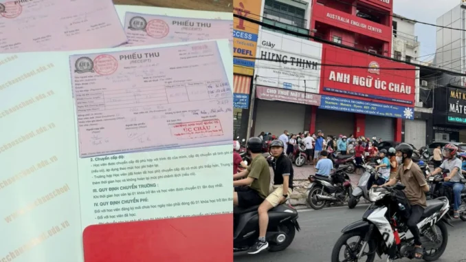 Trung Tâm Anh Ngữ Úc Châu 'ngốn' 15 tỷ của phụ huynh, đóng cửa bỏ trốn trong đêm Trung Tâm Anh Ngữ Úc Châu 'ngốn' 15 tỷ của phụ huynh, đóng cửa bỏ trốn trong đêm