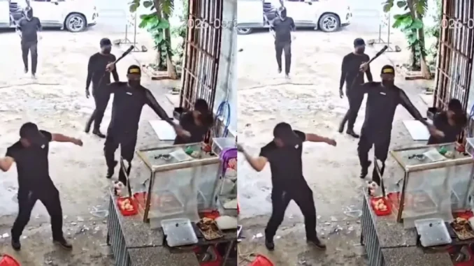 Nhóm côn đồ 7 người áo đen, đi ô tô xông vào đậ.p ph.á tan hoang quán phở ở Đắk Lắk Nhóm côn đồ 7 người áo đen, đi ô tô xông vào đậ.p ph.á tan hoang quán phở ở Đắk Lắk
