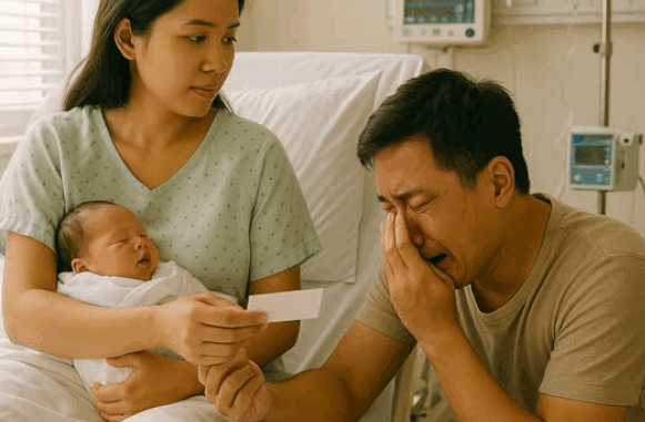 Vợ vừa sinh được con trai, chồng bật khóc nhận lỗi ngoại tình, vợ lẳng lặng rút trong túi ra mẩu giấy đúng 5 chữ Vợ vừa sinh được con trai, chồng bật khóc nhận lỗi ngoại tình, vợ lẳng lặng rút trong túi ra mẩu giấy đúng 5 chữ