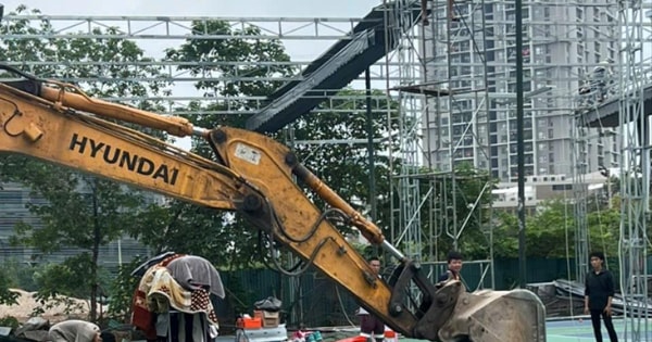 Quận Cầu Giấy: Cưỡng chế vi phạm trật tự xây dựng tại ô đất D34 Quận Cầu Giấy: Cưỡng chế vi phạm trật tự xây dựng tại ô đất D34