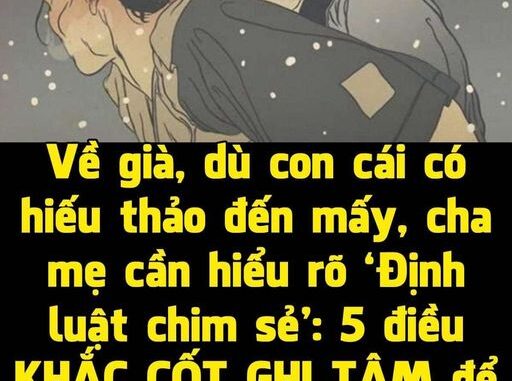 Về già, dù con cái có hiếu thảo đến mấy, cha mẹ cần hiểu rõ ‘Định luật chim sẻ’: 5 điều KHẮC CỐT GHI TÂM để cuối đời thảnh thơI Về già, dù con cái có hiếu thảo đến mấy, cha mẹ cần hiểu rõ ‘Định luật chim sẻ’: 5 điều KHẮC CỐT GHI TÂM để cuối đời thảnh thơI