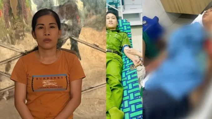 Thượng úy công an kịp thời cứu người chồng bị vợ đâ.m nguy kịch trong đêm Thượng úy công an kịp thời cứu người chồng bị vợ đâ.m nguy kịch trong đêm