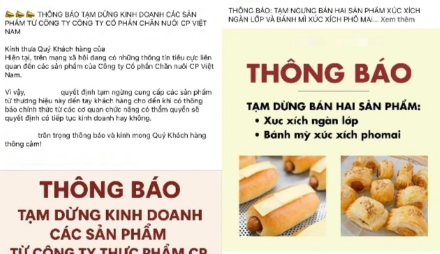 Nhiều cửa hàng đã t;ẩy chay hàng C.P.