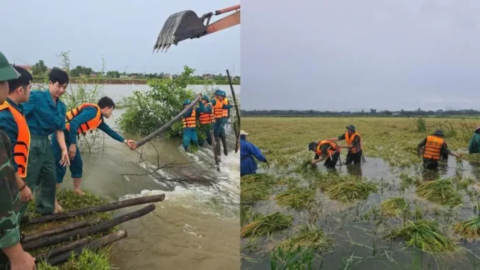 Những hình ảnh thắm tình quân dân trong đợt mưa lũ bất thường giữa mùa hè Những hình ảnh thắm tình quân dân trong đợt mưa lũ bất thường giữa mùa hè